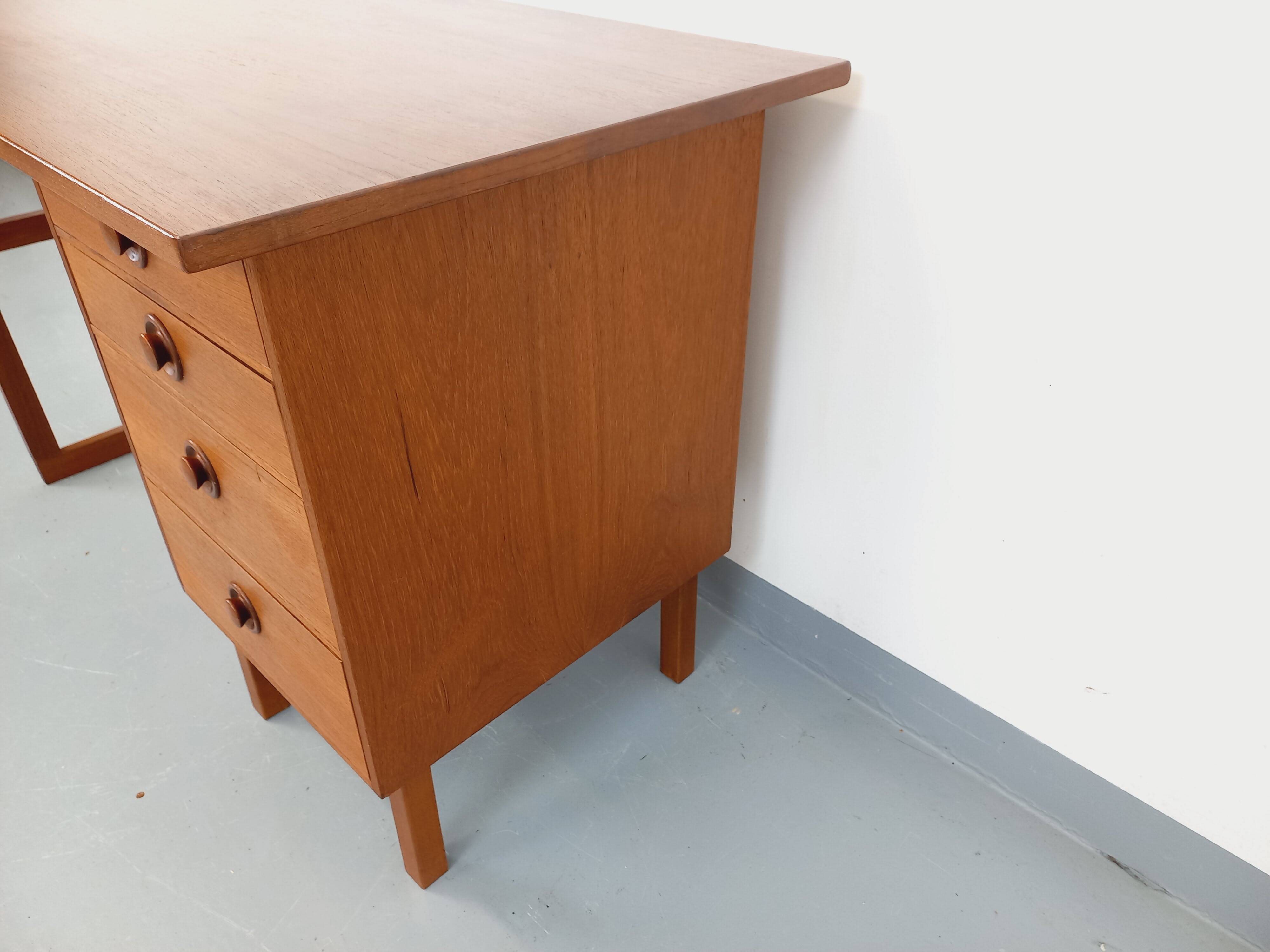 Vintage Scandinavian teak desk from the 60s