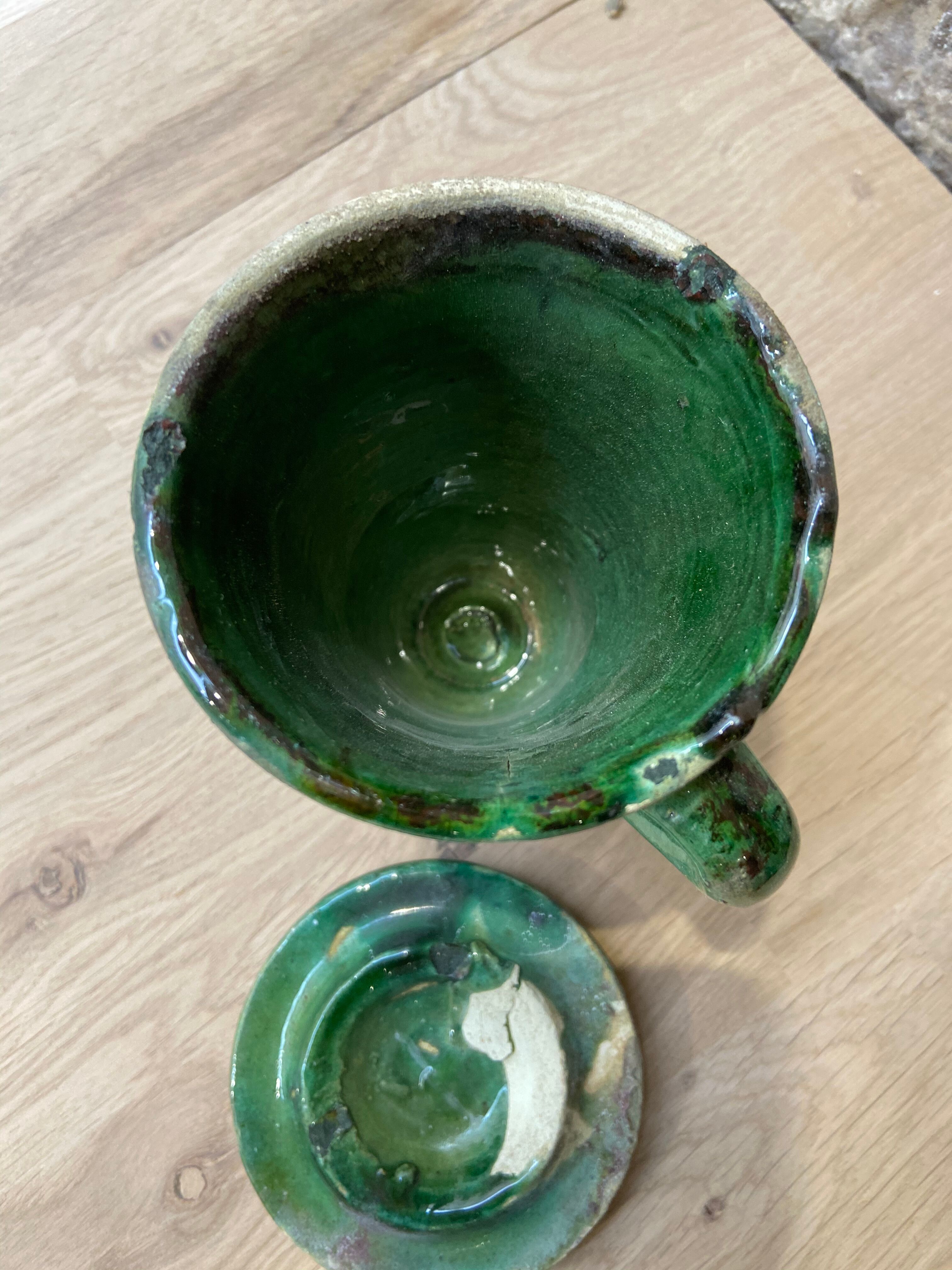 Handmade Tamegroute Mug/ tisanière