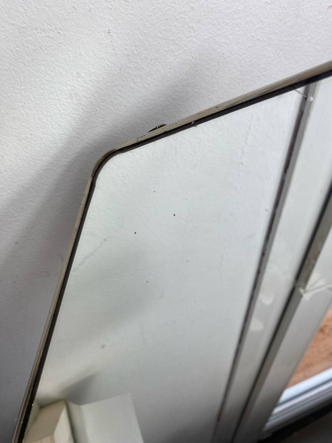 Silver-plated barber mirrors