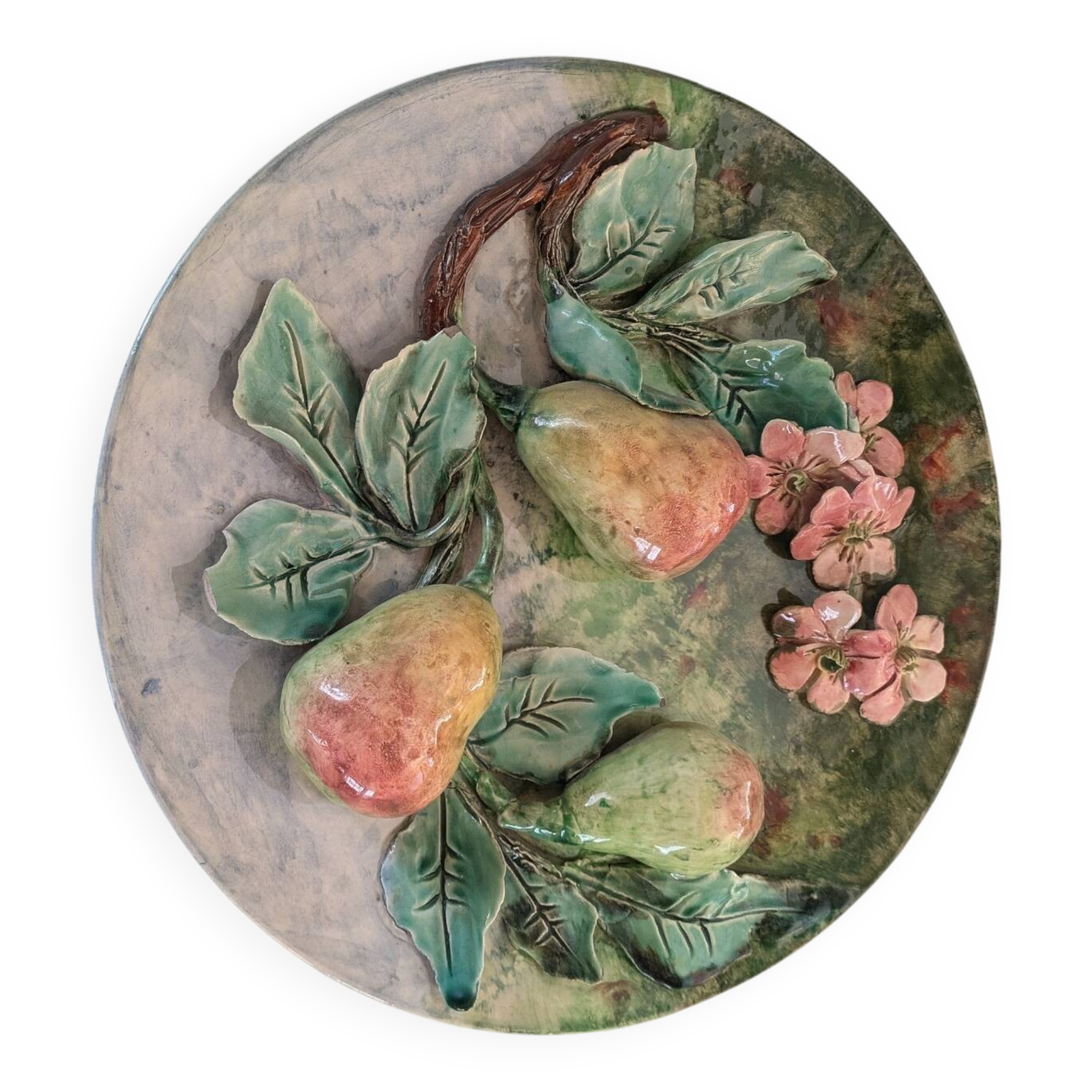 Longchamp wall slipware, 19th century