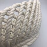 Woven ceramic basket