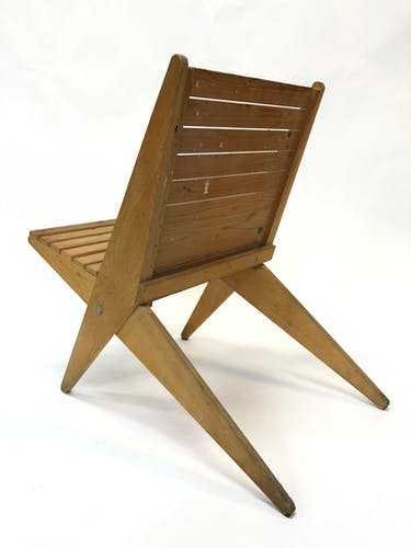 Foldable wooden garden chair from the 70s, Netherlands