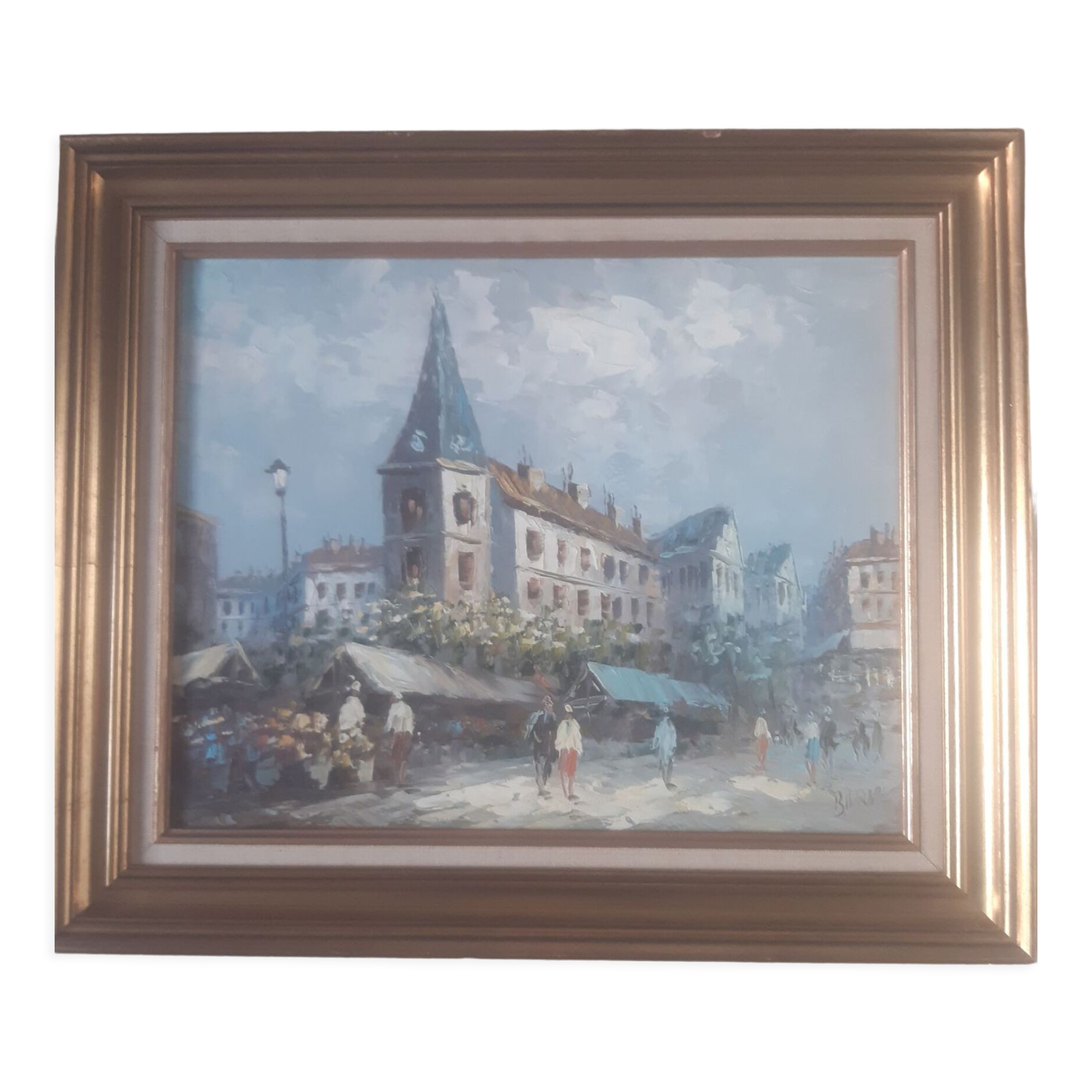 Street scene painting