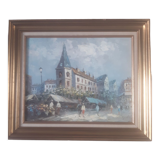 Tableau scène de rue