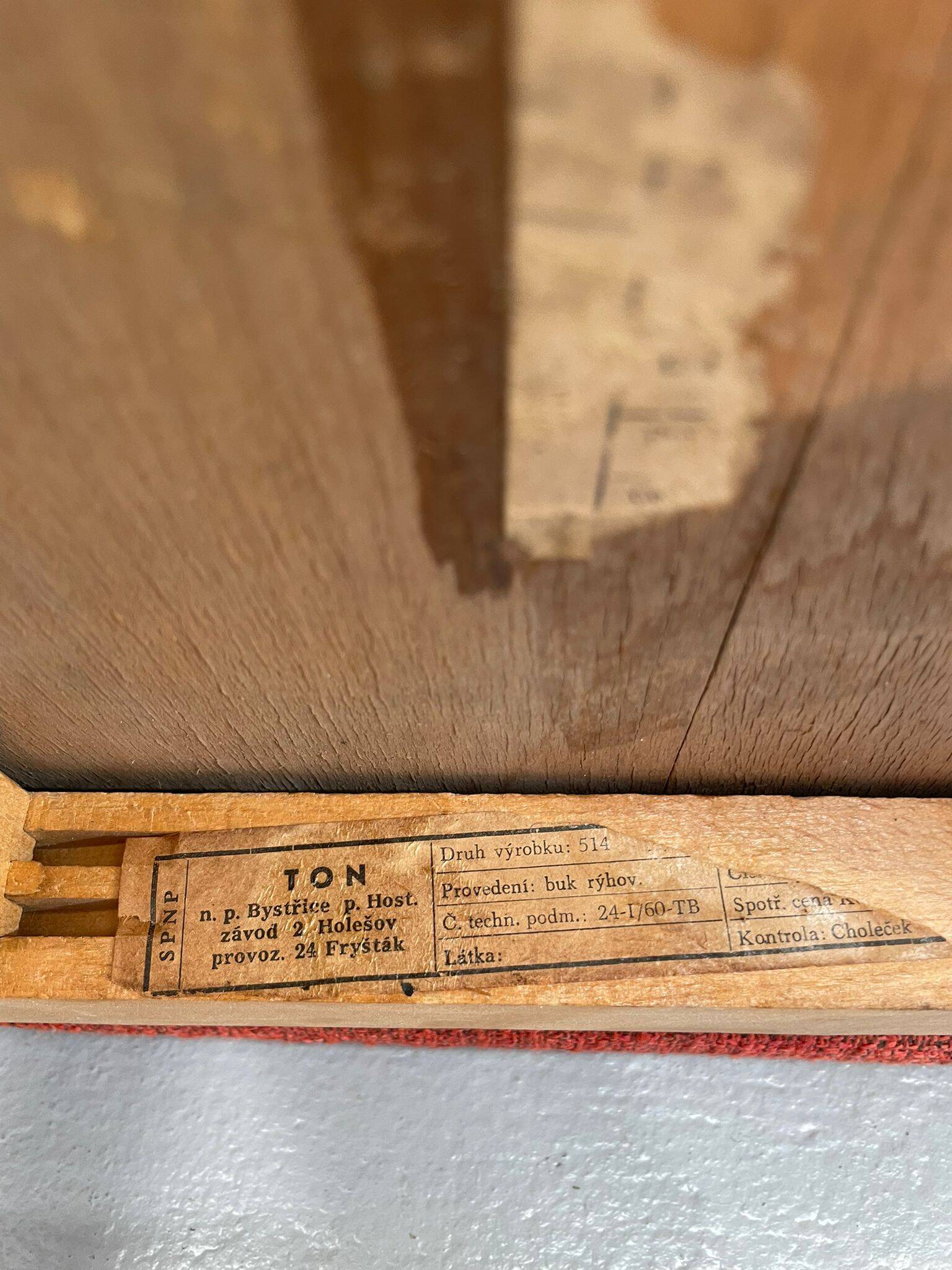 Pair of TON Model 514 Dining Chairs – Radomír Hofman, 1960s