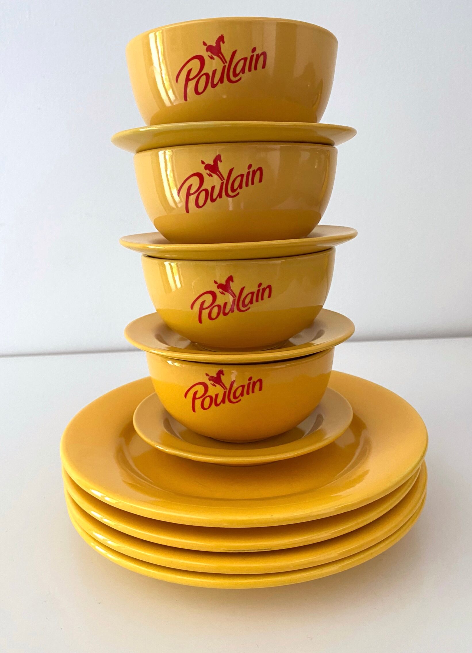 4 bowls Foal and dessert plates