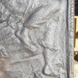 Cast iron fireplace plate - winemaking - 1710