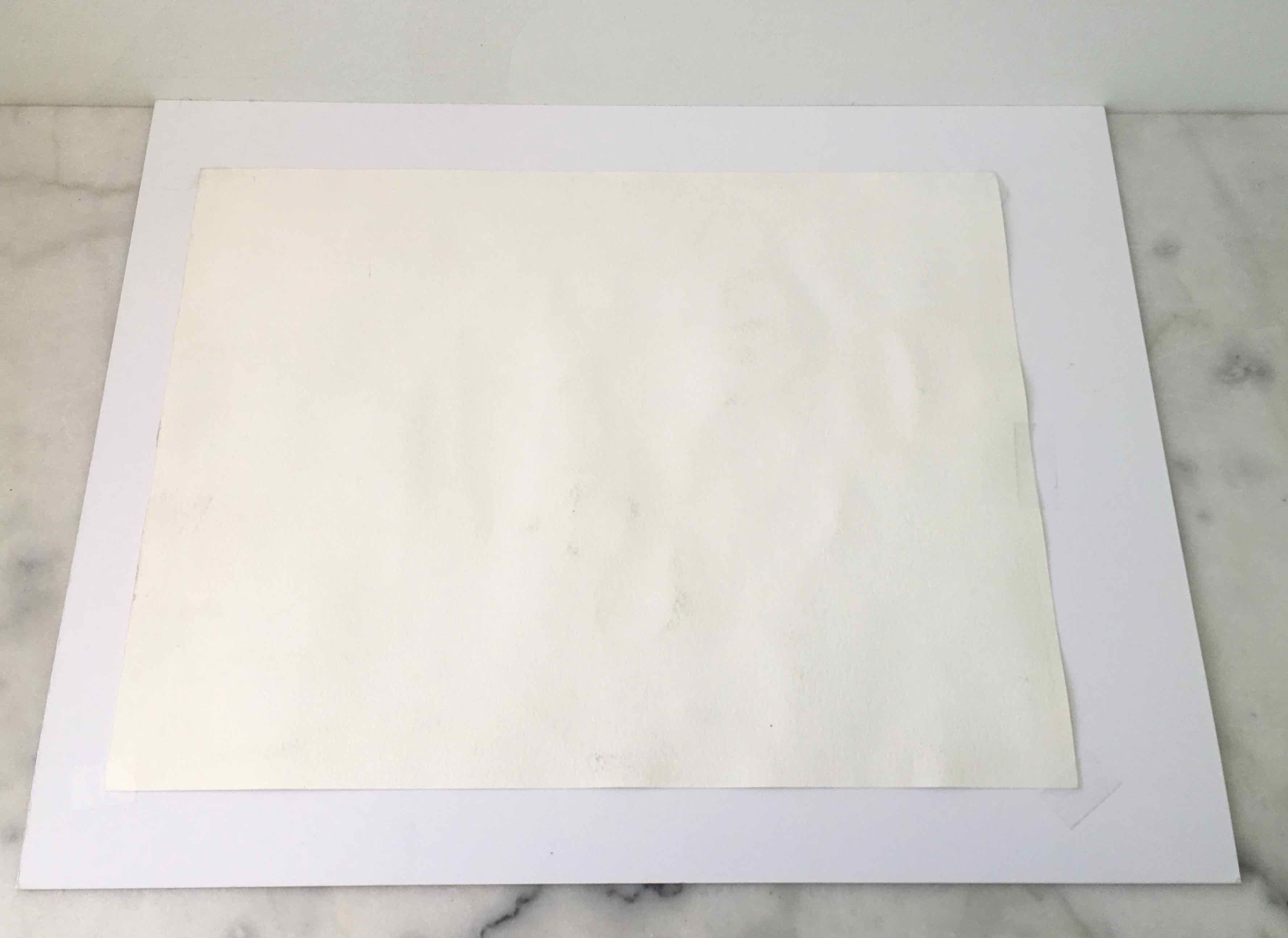 Watercolor portrait Tea time 1970