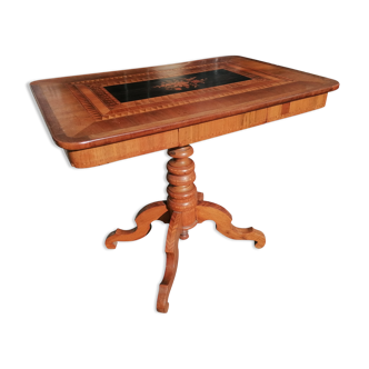 Rectangular pedestal table