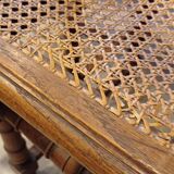 Set of 3 antique canned chairs