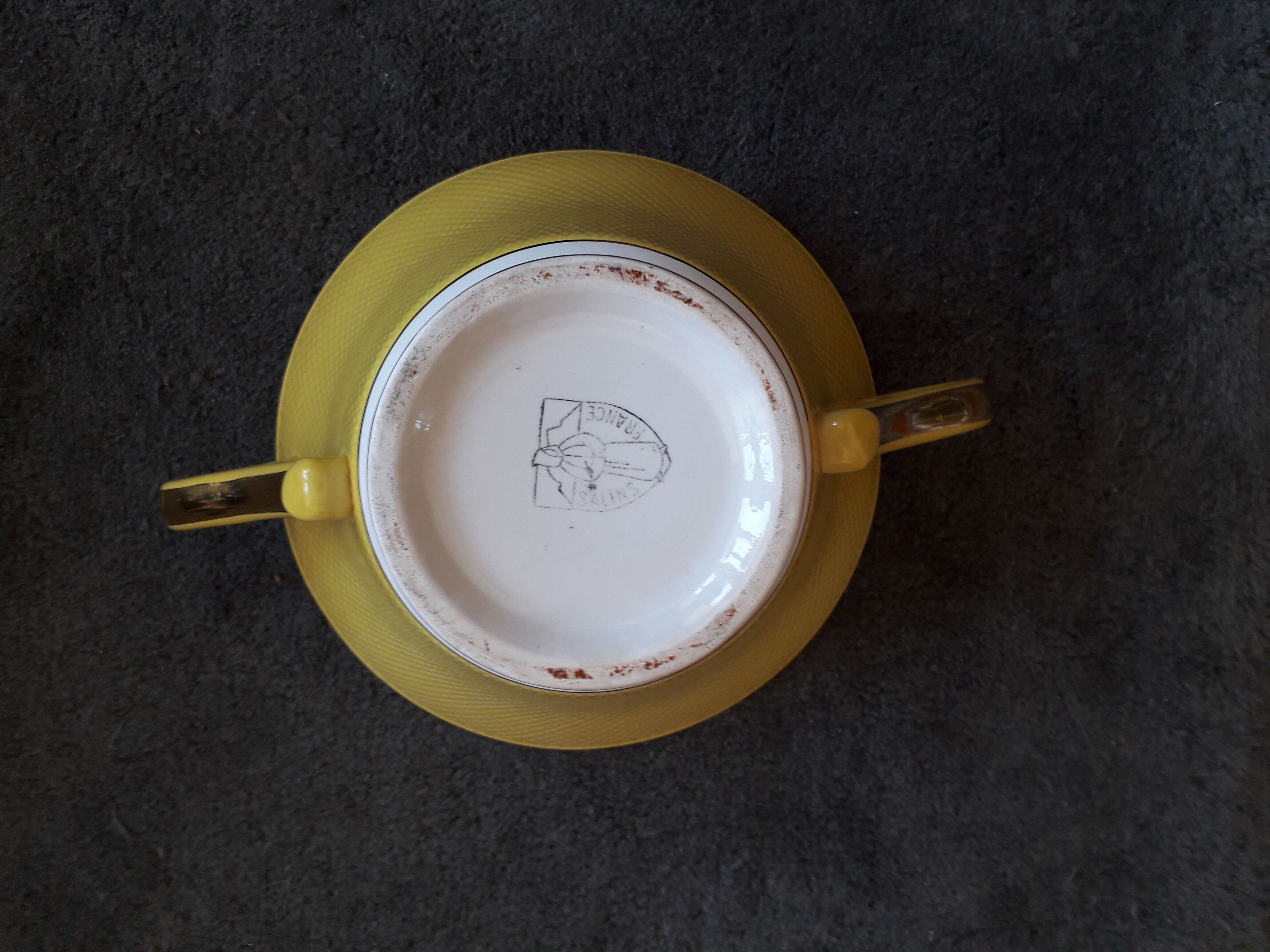 Vintage ceramic signed Salins