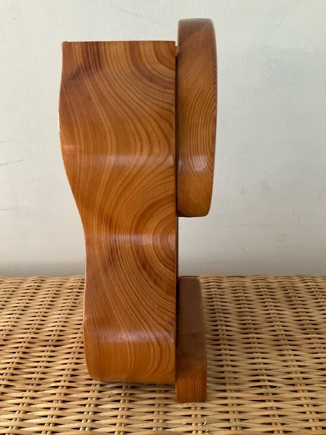 Vintage owl money box in solid pine