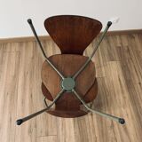 Pair of 3107 chairs - wood & metal