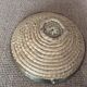 Straw and brass basket