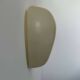 Pair of vintage wall lights, striated opaline white glass, France 1950
