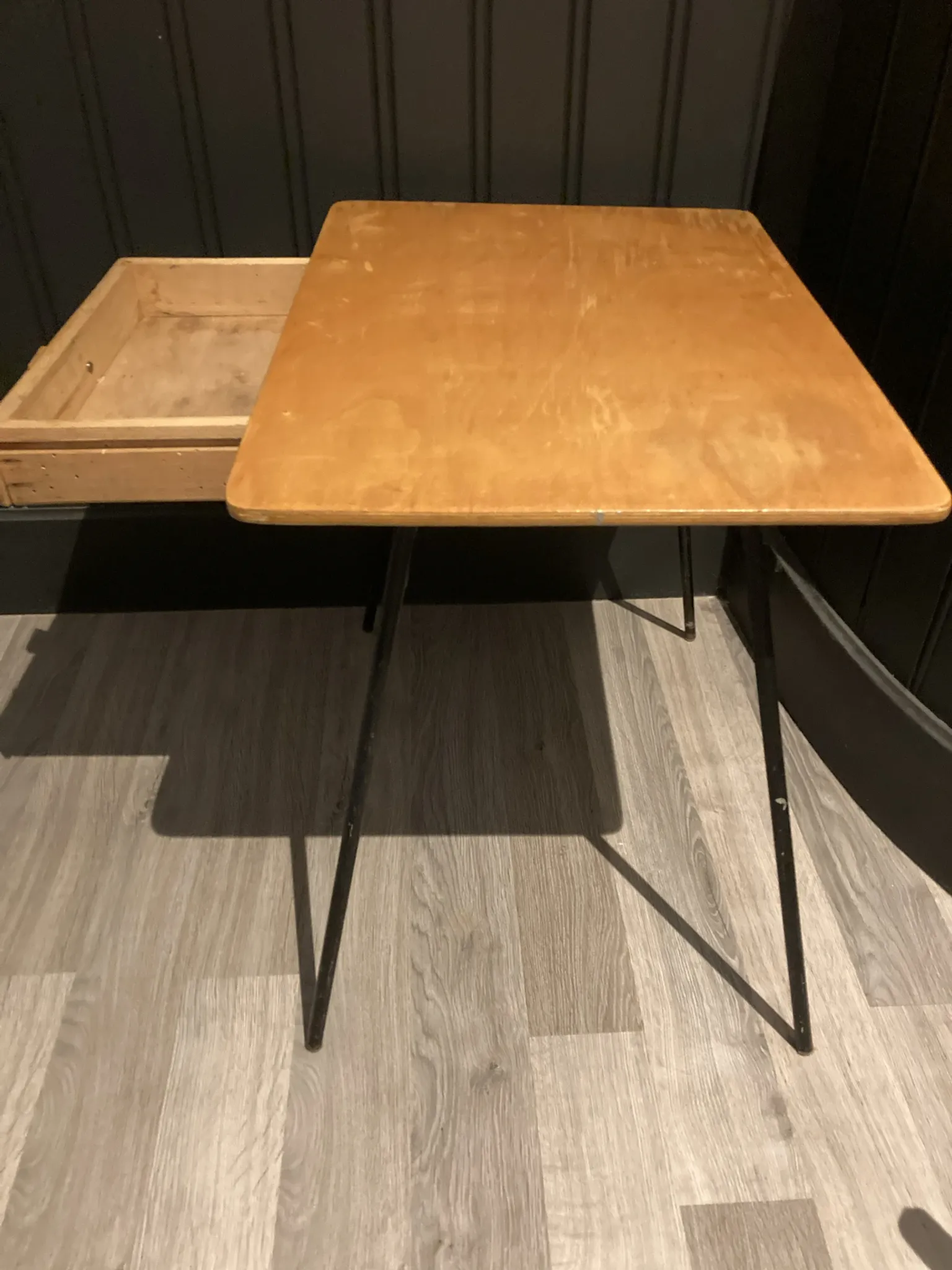 Small vintage children's desk, designed by Jacques Hitier.