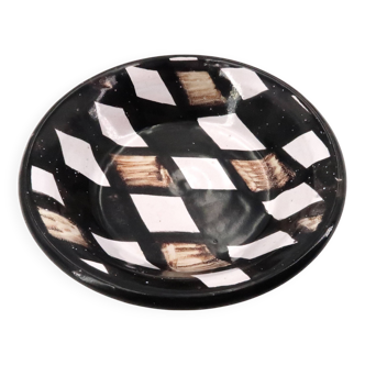 Ceramic checkerboard pocket emptier by Robert Picault, Vallauris