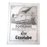 Une publicité papier illustrateur Jacques Blein huile  Esso  issue revue année 1936