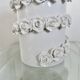 White slip ceramic vase, Italy, 1980s