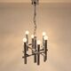 Vintage Sciolari chrome chandelier, 8 lights, 1970s