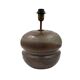 Mid-century modern brown ceramic lamp base,  France 1960s