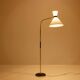 Maison Lunel lampadaire diabolo laiton canon de fusil vers 1950