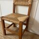 Brutalist straw chair