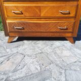 Compass leg chest of drawers