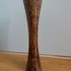 Diabolo vase in marbled lacquered wood Art Deco