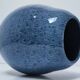 Blue design glazed ceramic vase Holland 90s