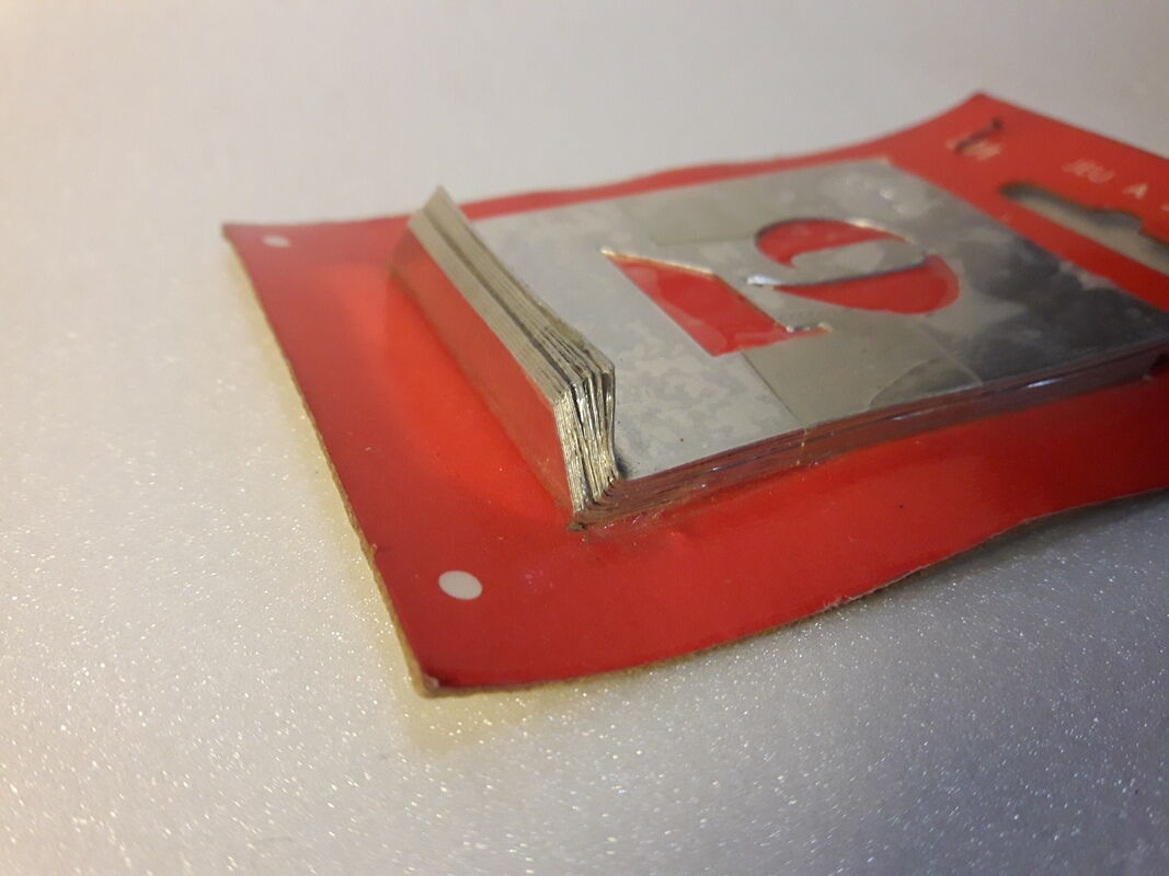 Stencils numbers 35mm vintage