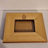 Wooden frame with boat decor