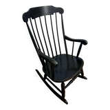 Black rocking chair/rocking seat Stol Kamnik Yugoslavia. 1960s