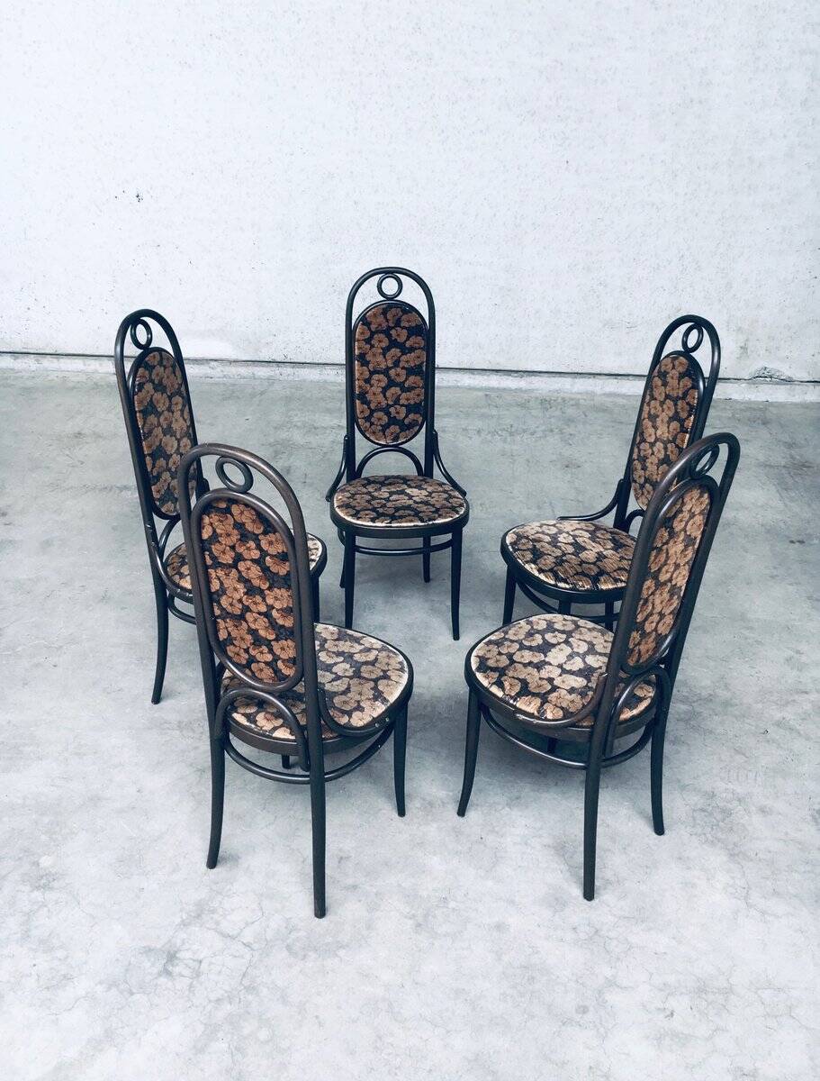 Model 207R Long John Dining Chairs from Thonet, 1979, Set of 5