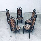 Model 207R Long John Dining Chairs from Thonet, 1979, Set of 5