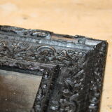 Mirror molded black frame 48x58cm