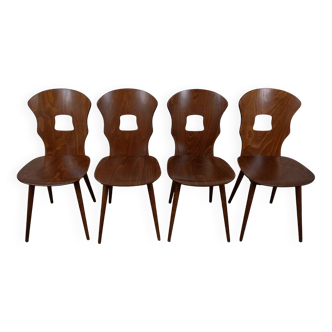 4 Baumann bistro chairs, Gentiane model