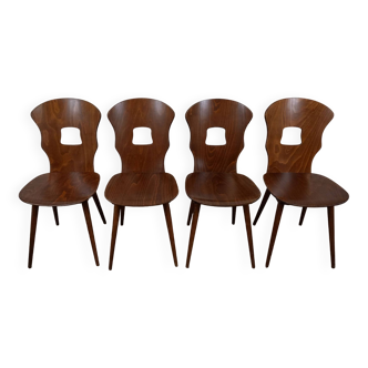 4 chaises bistrot Baumann, modèle Gentiane