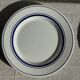Set of 10 small dessert plates in Italian ceramic Total rim b