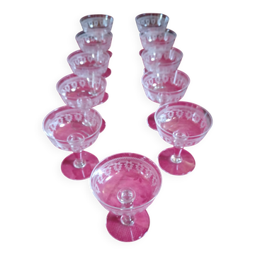 Champagne coupe baccarat
