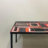 1950 coffee table with Jacolor Ceramics