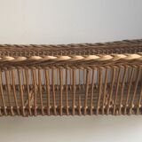 Rectangular wicker flat basket