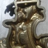 Pair of bronze wall lights, angels, cherubs, cherubs