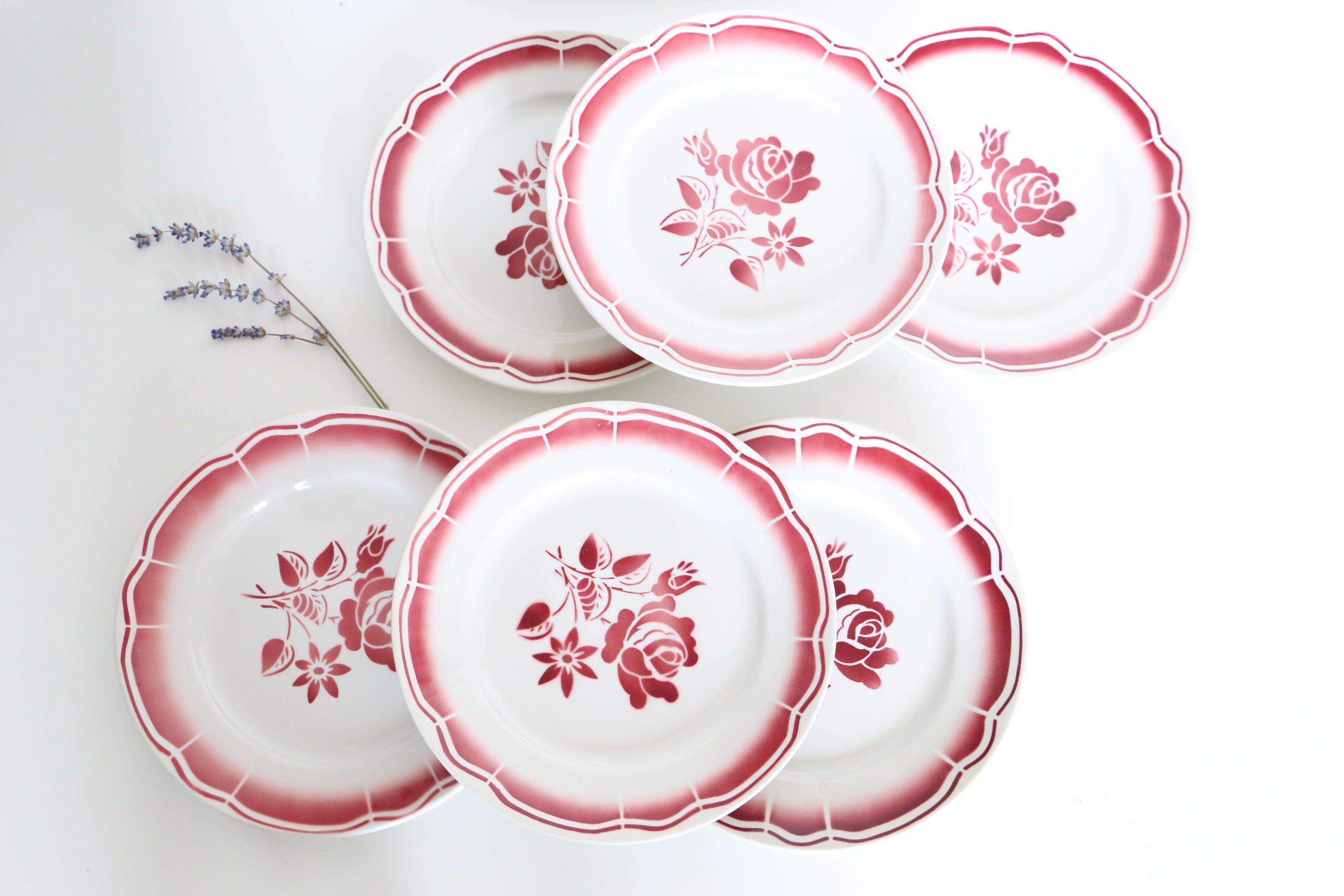 6 Flat Plates Badonviller