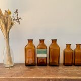 Set of 7 vials of apothecary