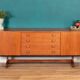 Vintage Teak Vanson Sideboard, British 1970s By Peter Haywood