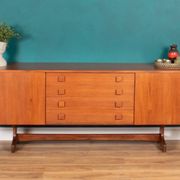 Vintage Teak Vanson Sideboard, British 1970s By Peter Haywood