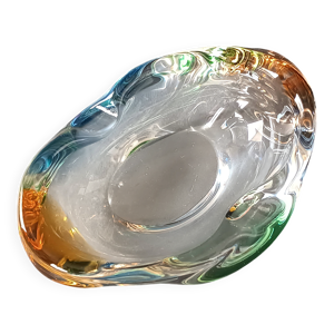 Cendrier en verre sommerso - forme libre