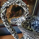 Large Fat Lava ceramic vase by Marius Giuge 1950