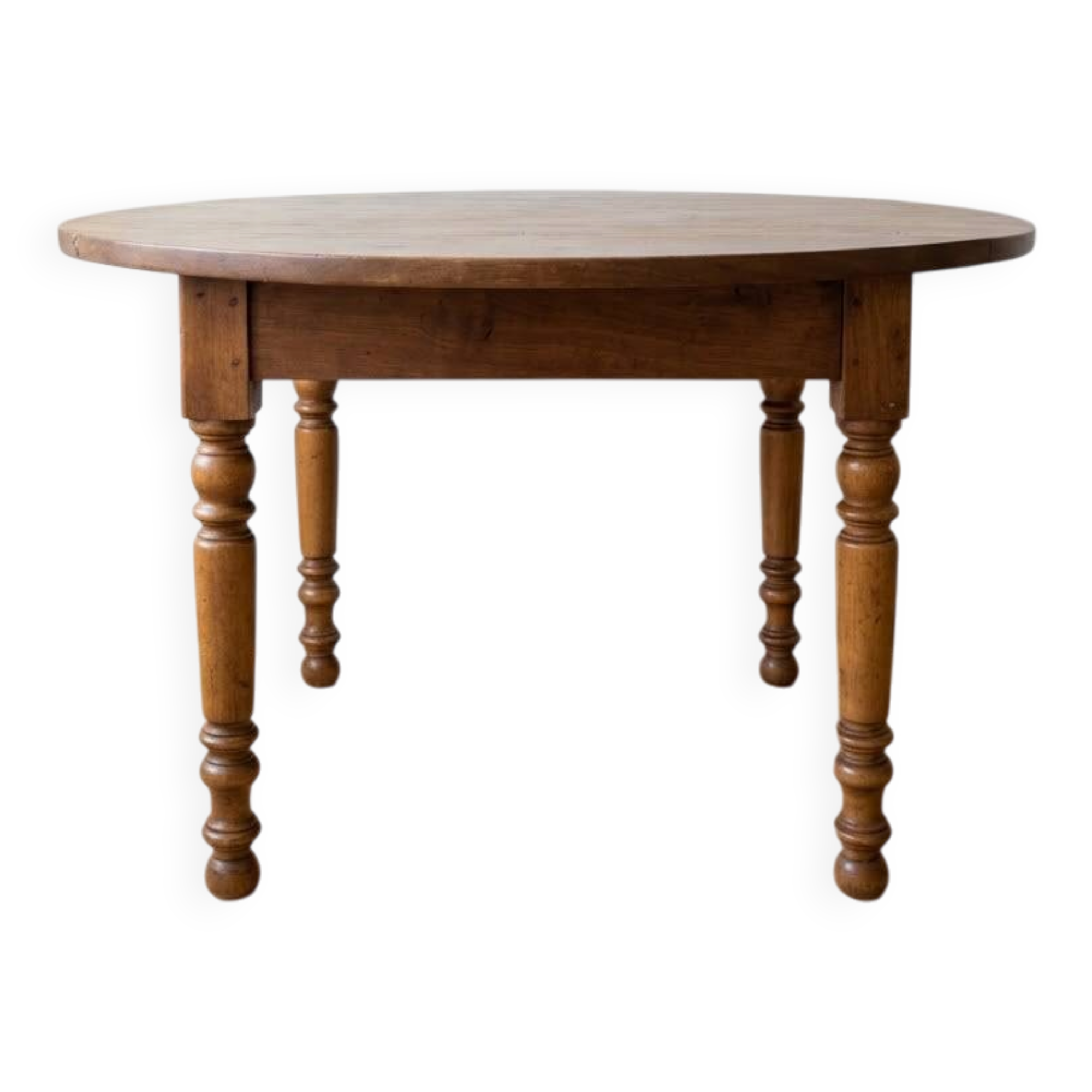 Antique solid wood drop-leaf table